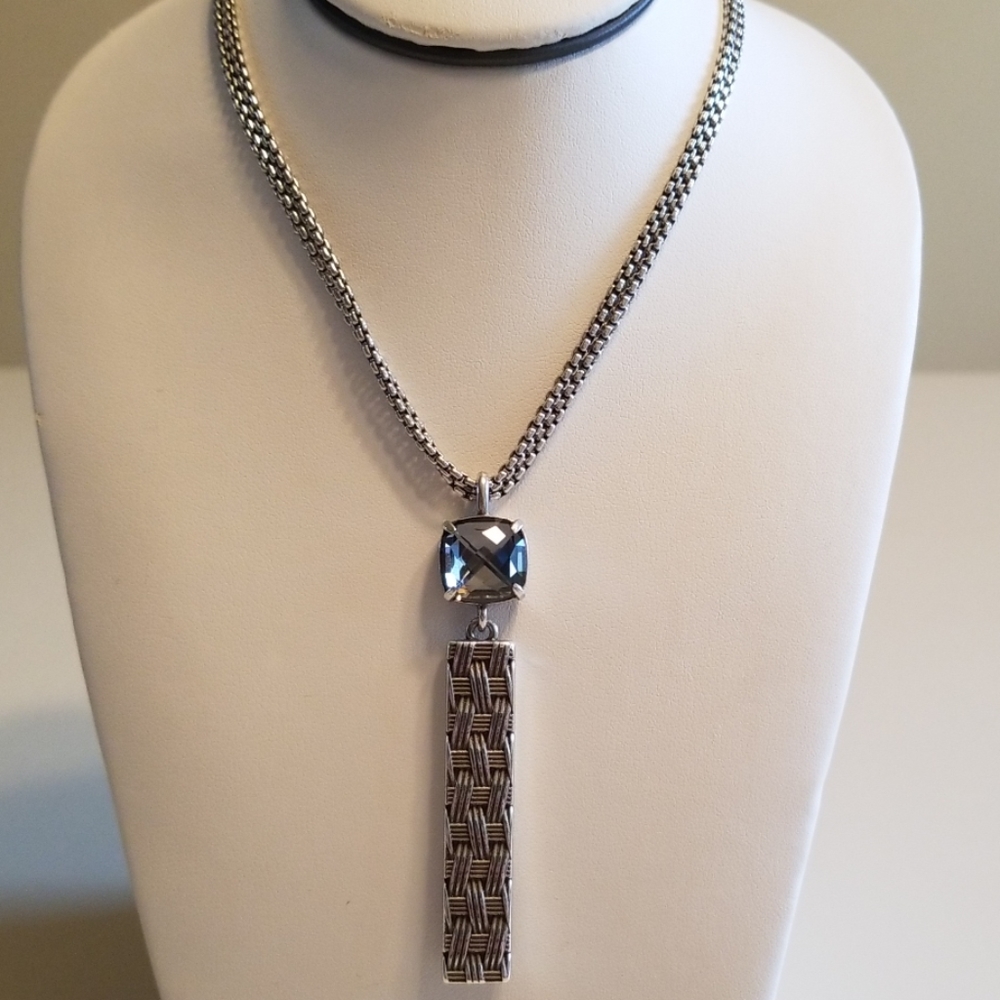 Brighton Cafe D Reversable Convertible Necklace